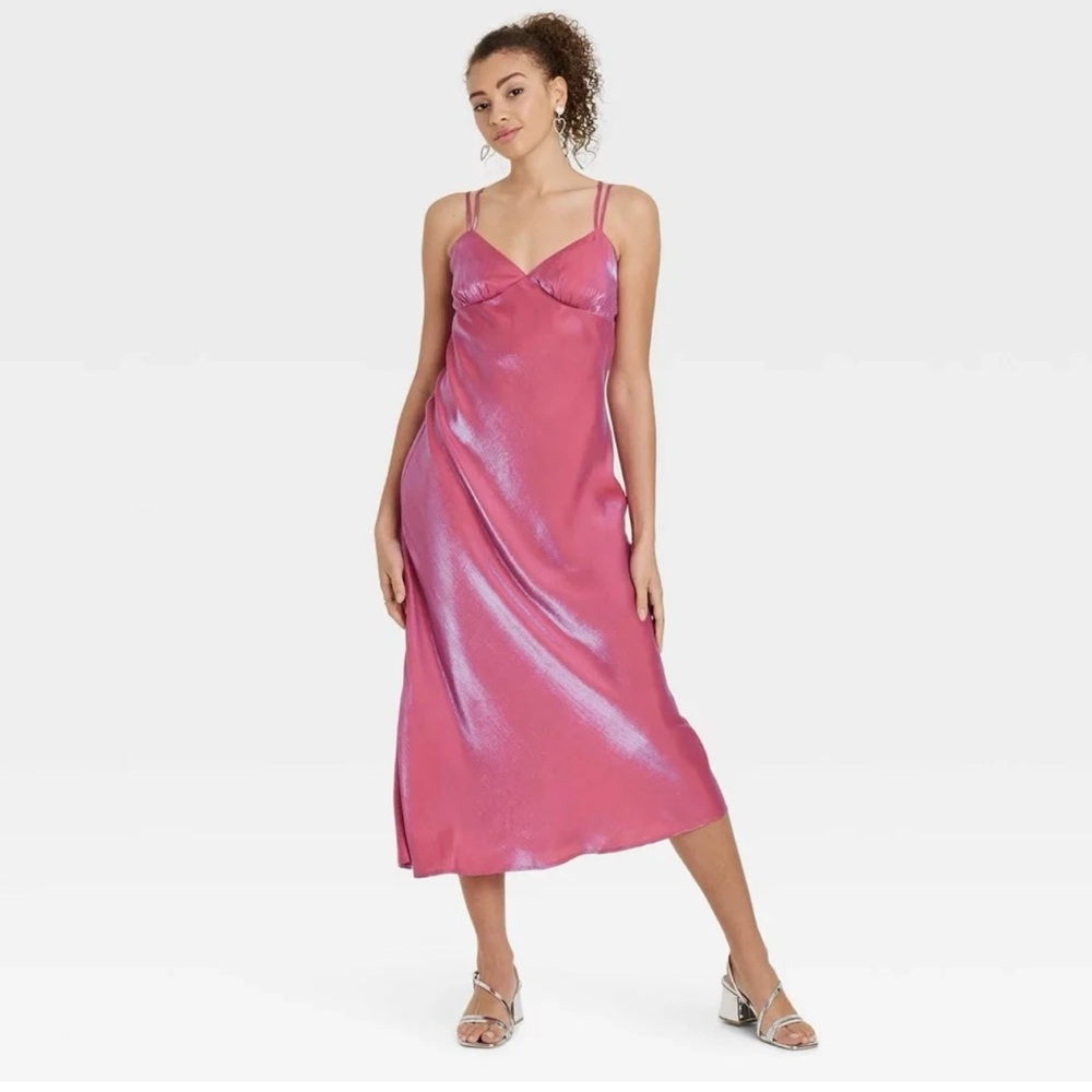 Women's Iridescent Maxi Slip Dress -
